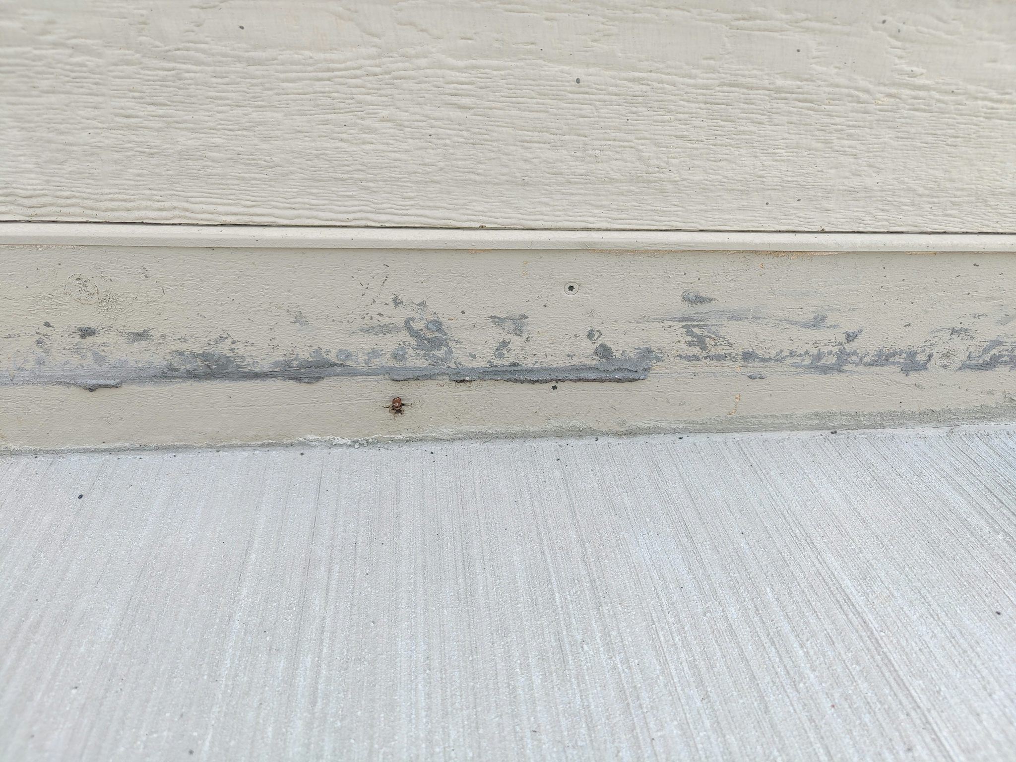 Concrete on house